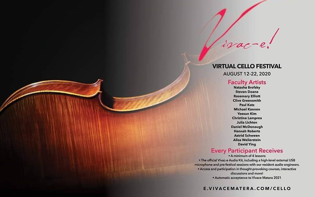 We are THRILLED to officially announce the Vivac-e Virtual Cello Festival, which…